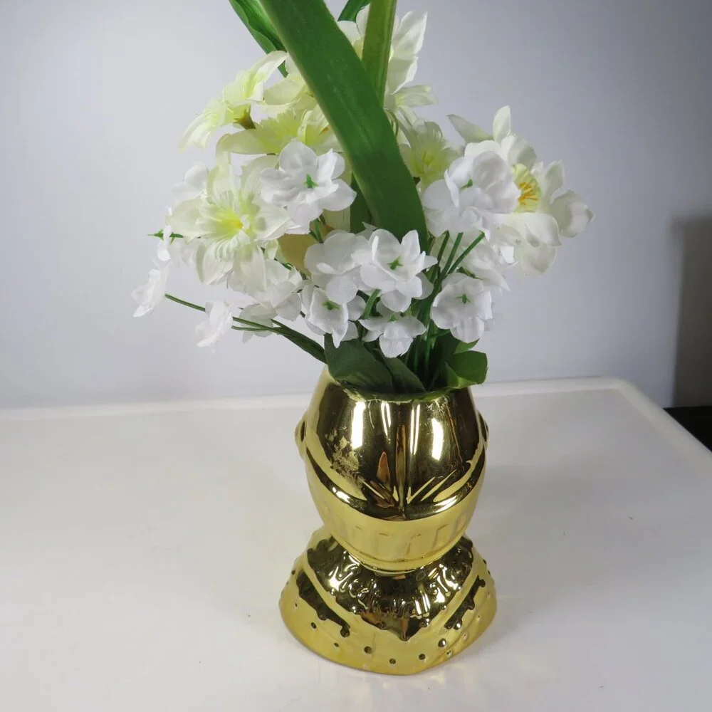 Gold Knight in Shining Armor with White Flowers #2